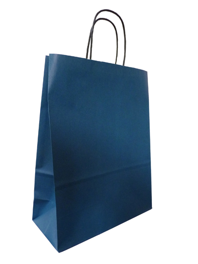 Dark Blue Twist Handle Paper Bags