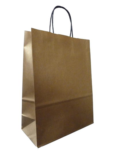 Gold Twist Handle Paper Bags